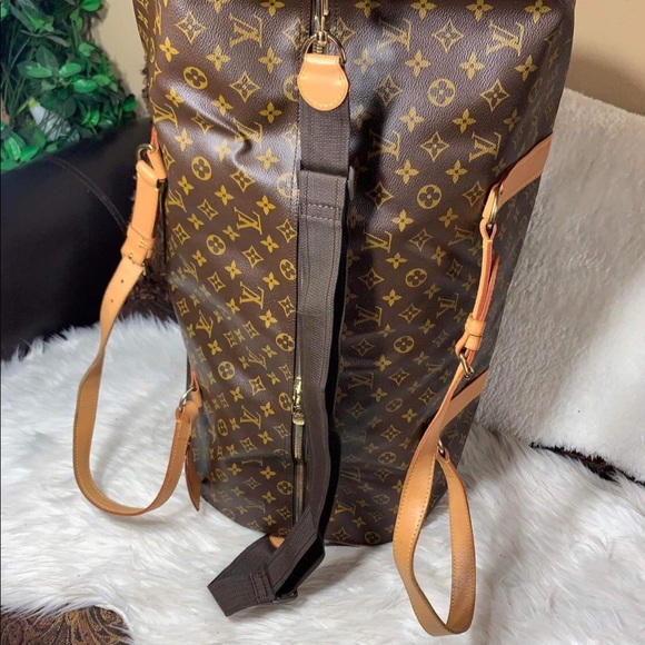 💎✨LARGE RARE✨💎 KEEPALL POLOCHON 65 Louis Vuitton TRAVEL - Picture 11 of 16